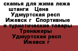 скамья для жима лежа, 2 штанги › Цена ­ 13 000 - Удмуртская респ., Ижевск г. Спортивные и туристические товары » Тренажеры   . Удмуртская респ.,Ижевск г.